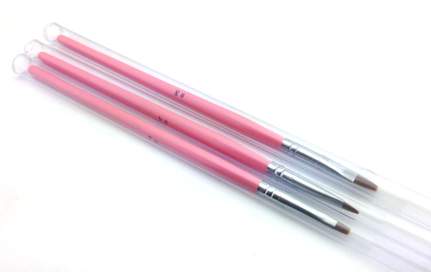 Zselé ecset lapos G6-Pink