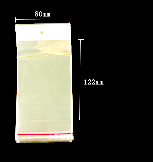 Átlátszó öntapadó opp zacskó A80mm x120mm 200/cs