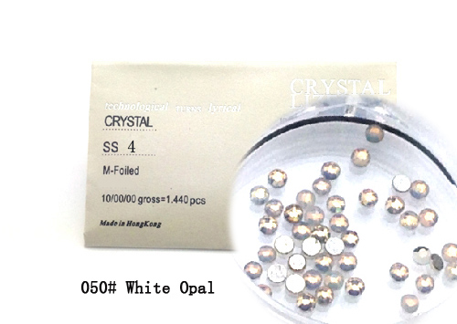 Strasszkő SS4-1440db-050 White Opal