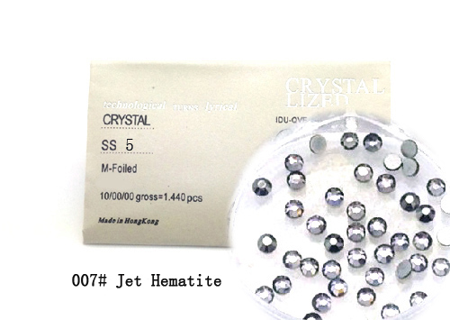 Strasszkő SS5-1440db-007 Jet Hematite