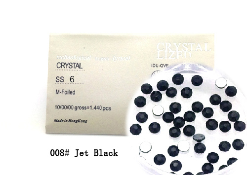 Strasszkő SS6-1440db-008 Jet Black