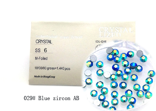 Strasszkő SS6-1440db-029 Blue zircon AB