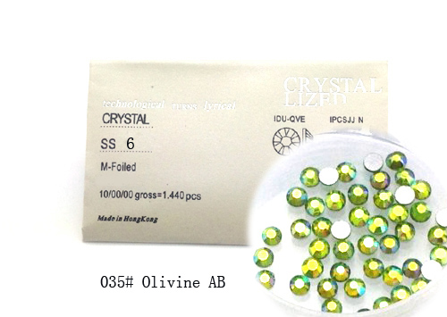 Strasszkő SS6-1440db-035 Olivine AB
