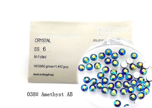 Strasszkő SS6-1440db-038 Amethyst AB