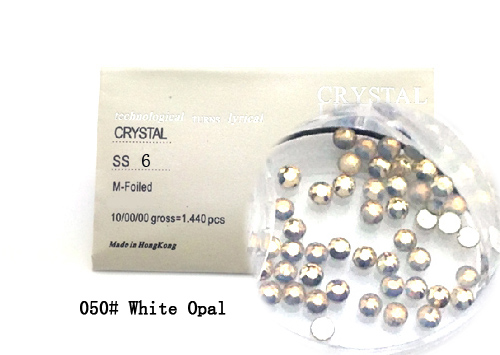 Strasszkő SS6-1440db-050 White Opal