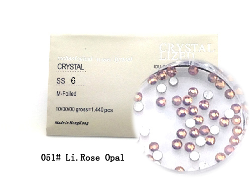 Strasszkő SS6-1440db-051 Li.Rose Opal