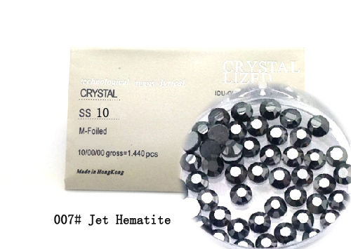 Strasszkő SS10-1440db-007 Jet Hematite