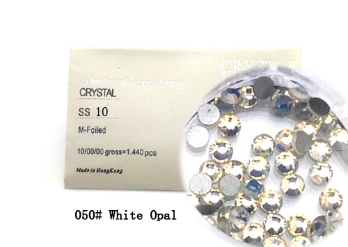 Strasszkő SS10-1440db-050 White Opal