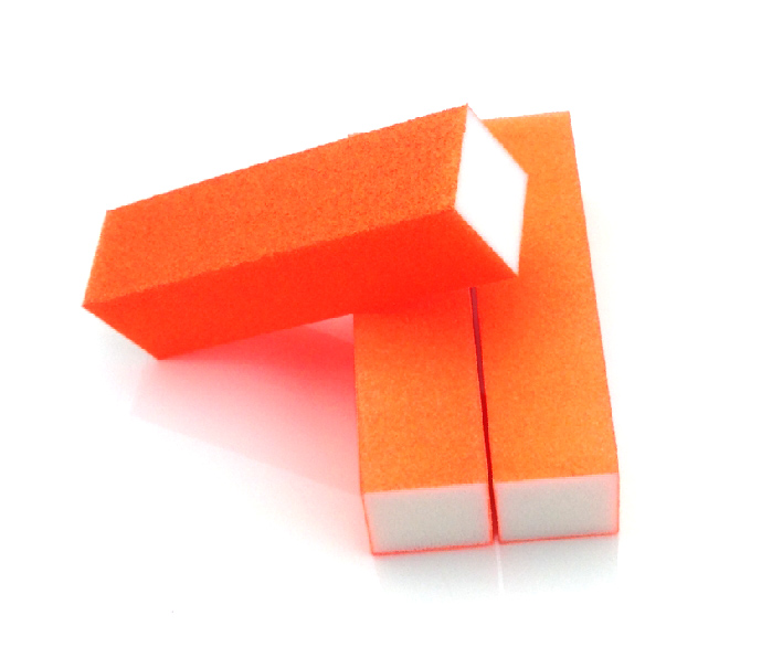 4 Way Nail Buffer  ,NEON Orange
