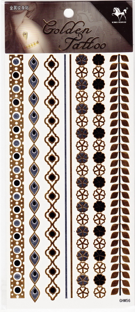 Metál tetoválás matrica 11cmX21cm  GHM56