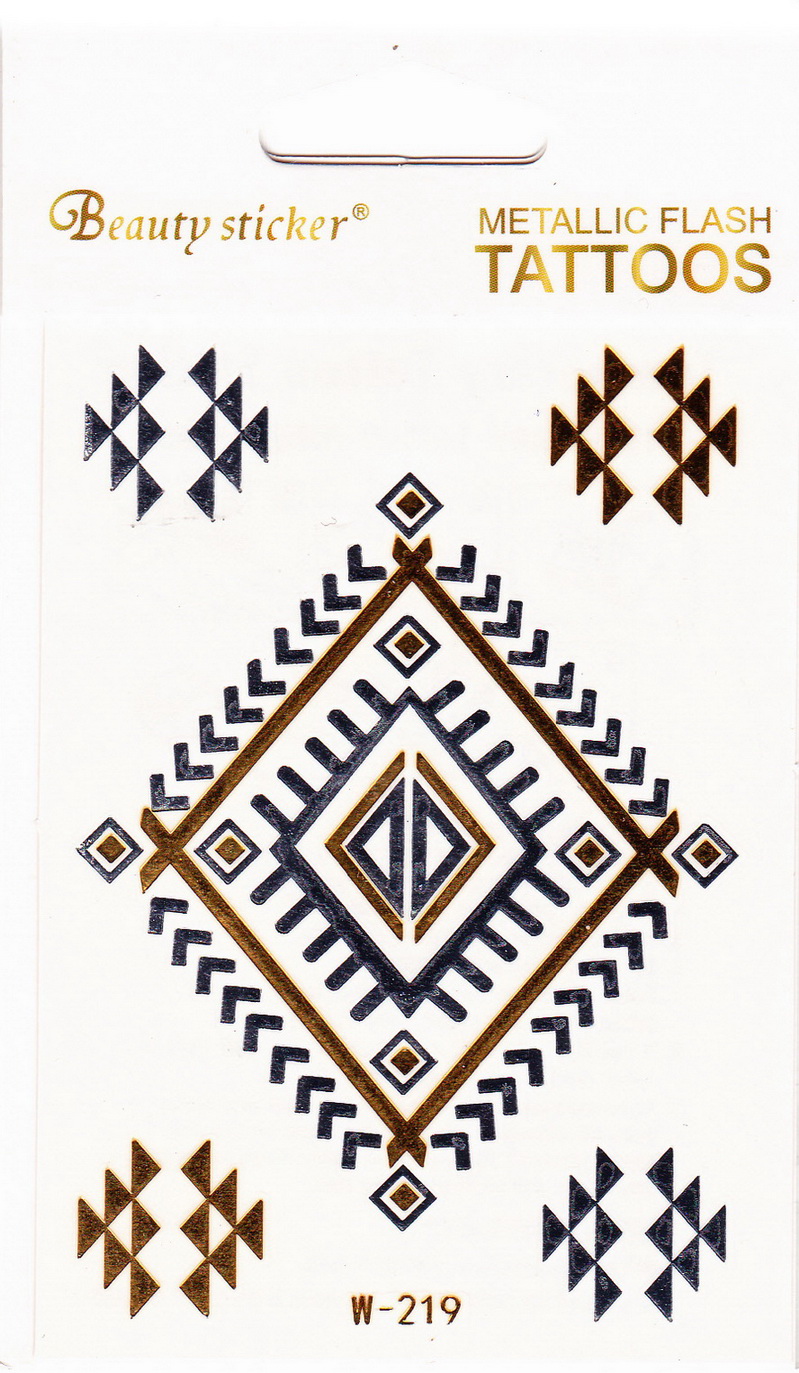Metál tetoválás matrica 72mmX102mm W-219