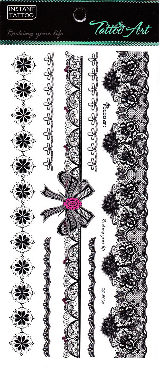 Henna tetoválás matrica 11cmX21cm QC503E