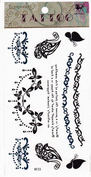 Henna tetoválás matrica 10cmX17cm FR23