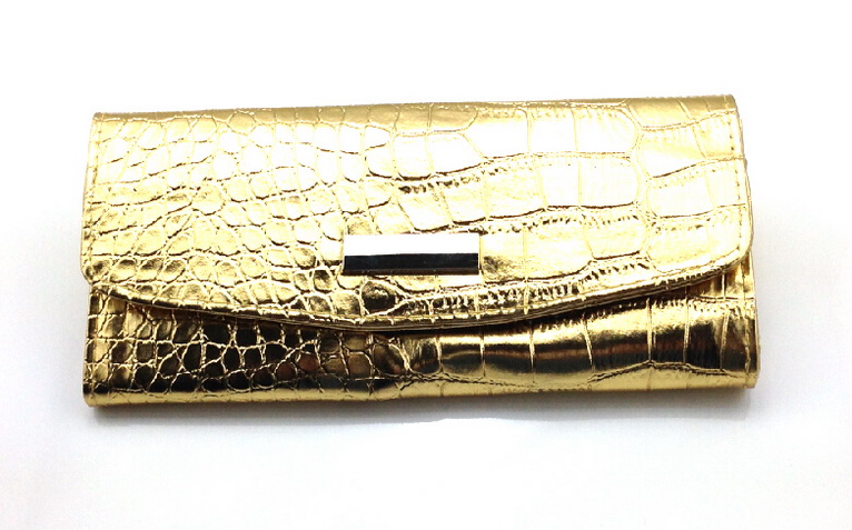 7 részes Patentos ecsettartó tok -fényes arany