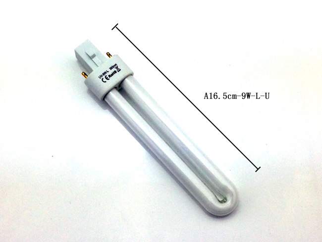 365nm UV cső ,  Trafós,A16.5cm-9W-L-U
