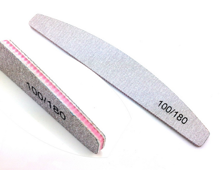 szürke Reszelő íves,középen Pink 100/180