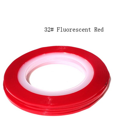 Műköröm díszítő csík 32-Fluorescent Red