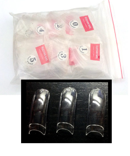 Műköröm Tip 500db-os ，Átlátszó