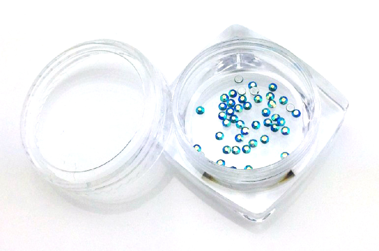 Strasszkő SS3-50db-029 Blue zircon AB