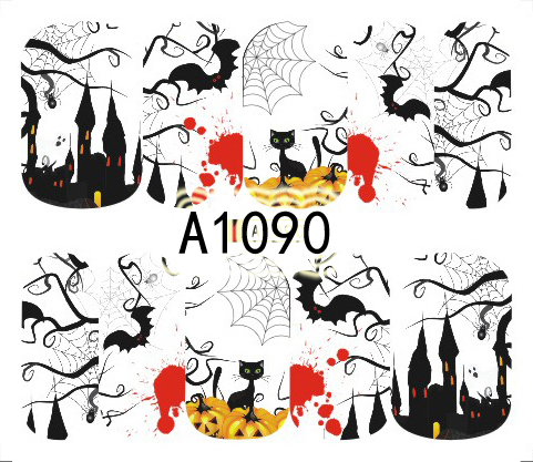 Halloween Akril Hatású Matrica,vizes,A1090