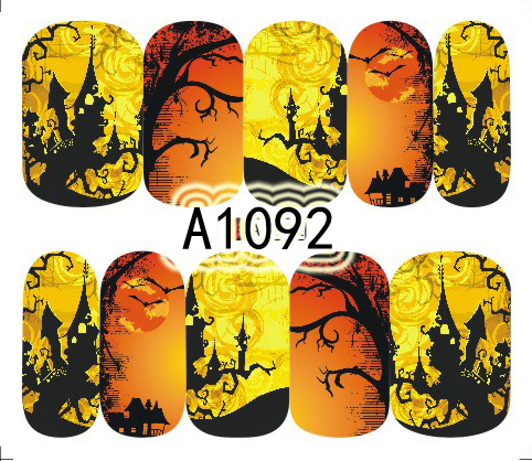 Halloween Akril Hatású Matrica,vizes,A1092