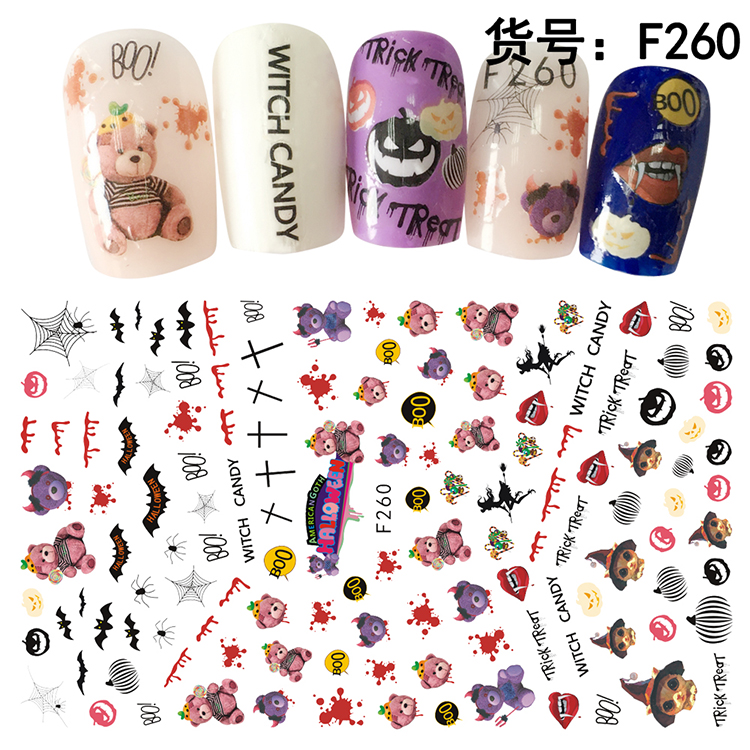 HalloweenKöröm  matrica ,öntapadós, F260