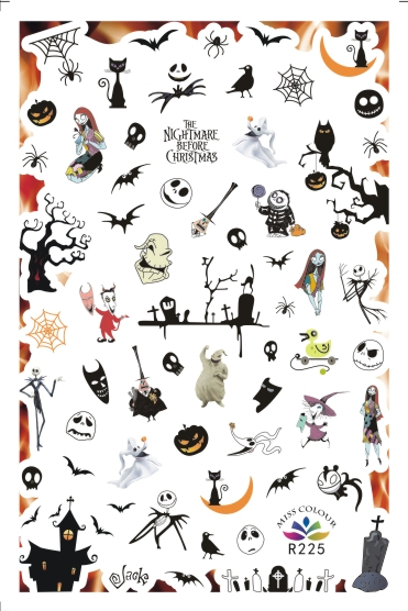 HalloweenKöröm  matrica ,öntapadós,R225