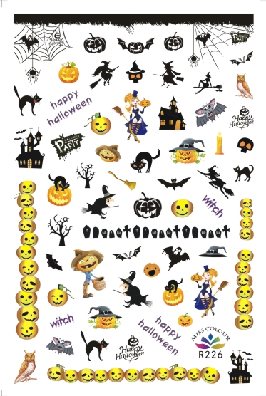 HalloweenKöröm  matrica ,öntapadós,R226