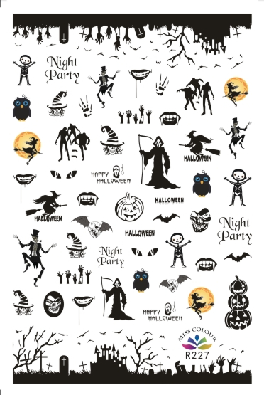 HalloweenKöröm  matrica ,öntapadós,R227