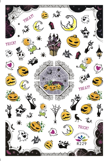 HalloweenKöröm  matrica ,öntapadós,R229