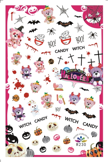 HalloweenKöröm  matrica ,öntapadós,R230