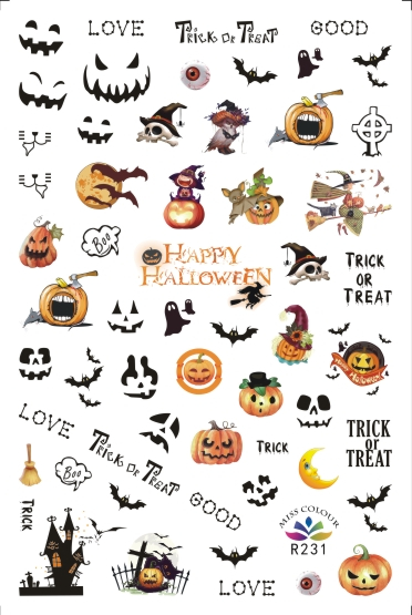 HalloweenKöröm  matrica ,öntapadós,R231