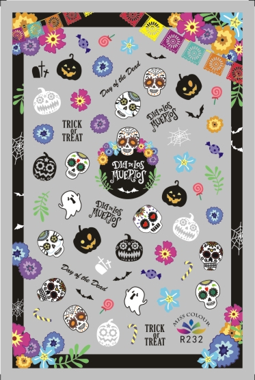 HalloweenKöröm  matrica ,öntapadós,R232
