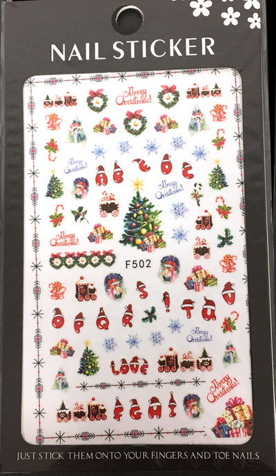 Karácsony Köröm  matrica ,öntapadós,F502
