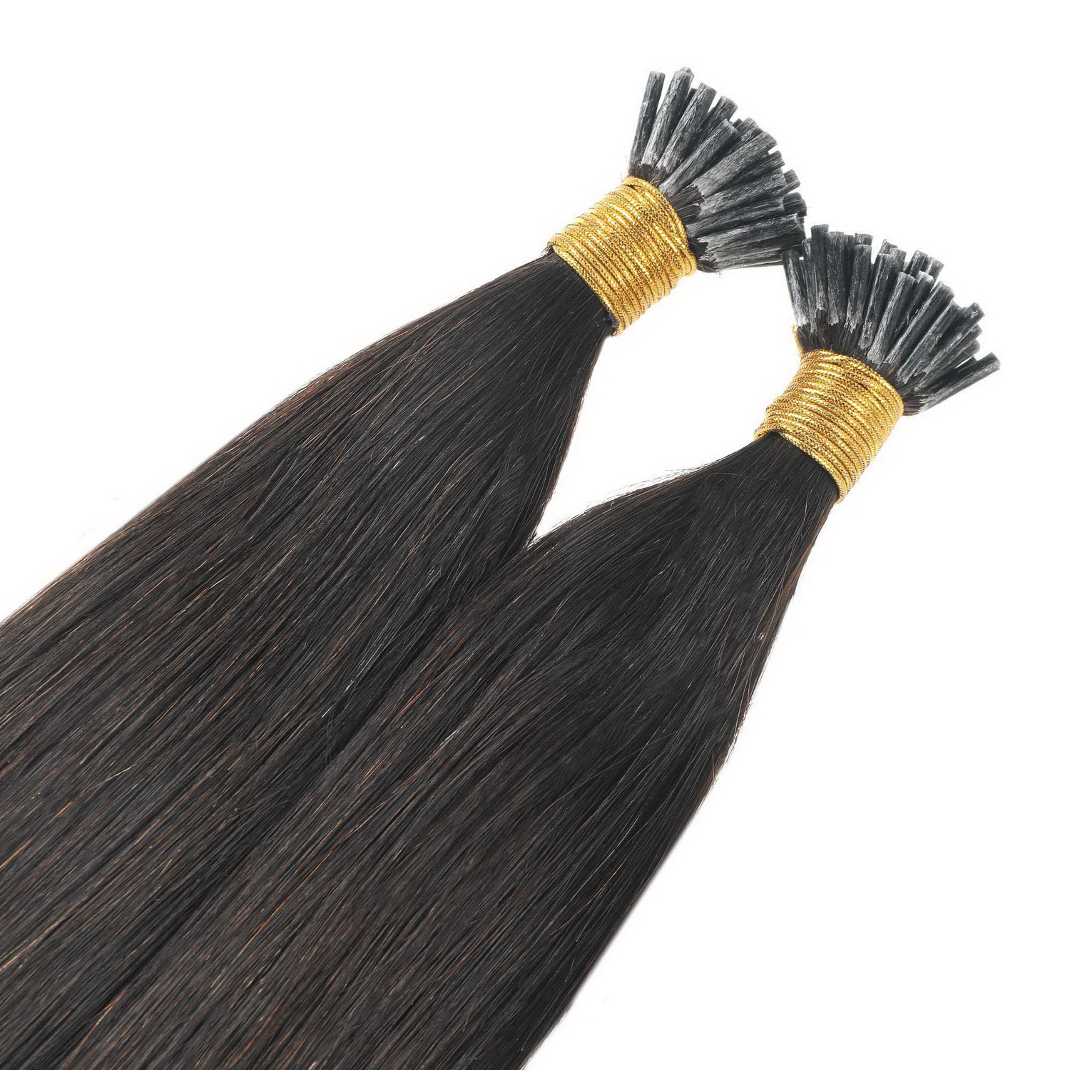 Loops hair extension，100% eredeti haj 100gr，color 0#，（natural）