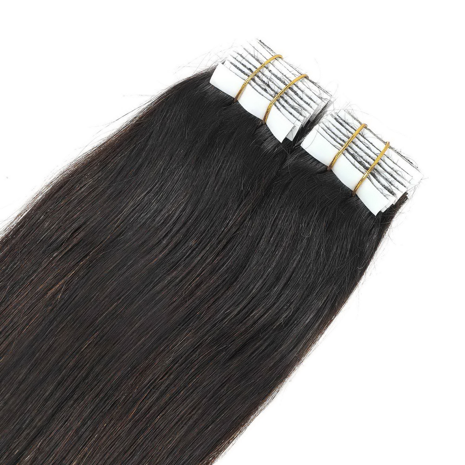 PU Hand knot tape hair，100% eredeti haj 100gr，color 0#，（natural）