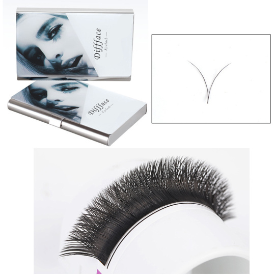 Szálas műszempilla-V alakú/Fekete (0.05mm,D-curl,12 lines)