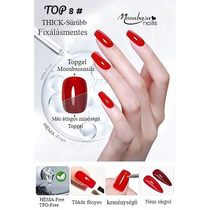 Fényzselé14ML_THICK(sűrűbb)_Fixálásmentes,HEMA-Free,TPO-Free,Top8#