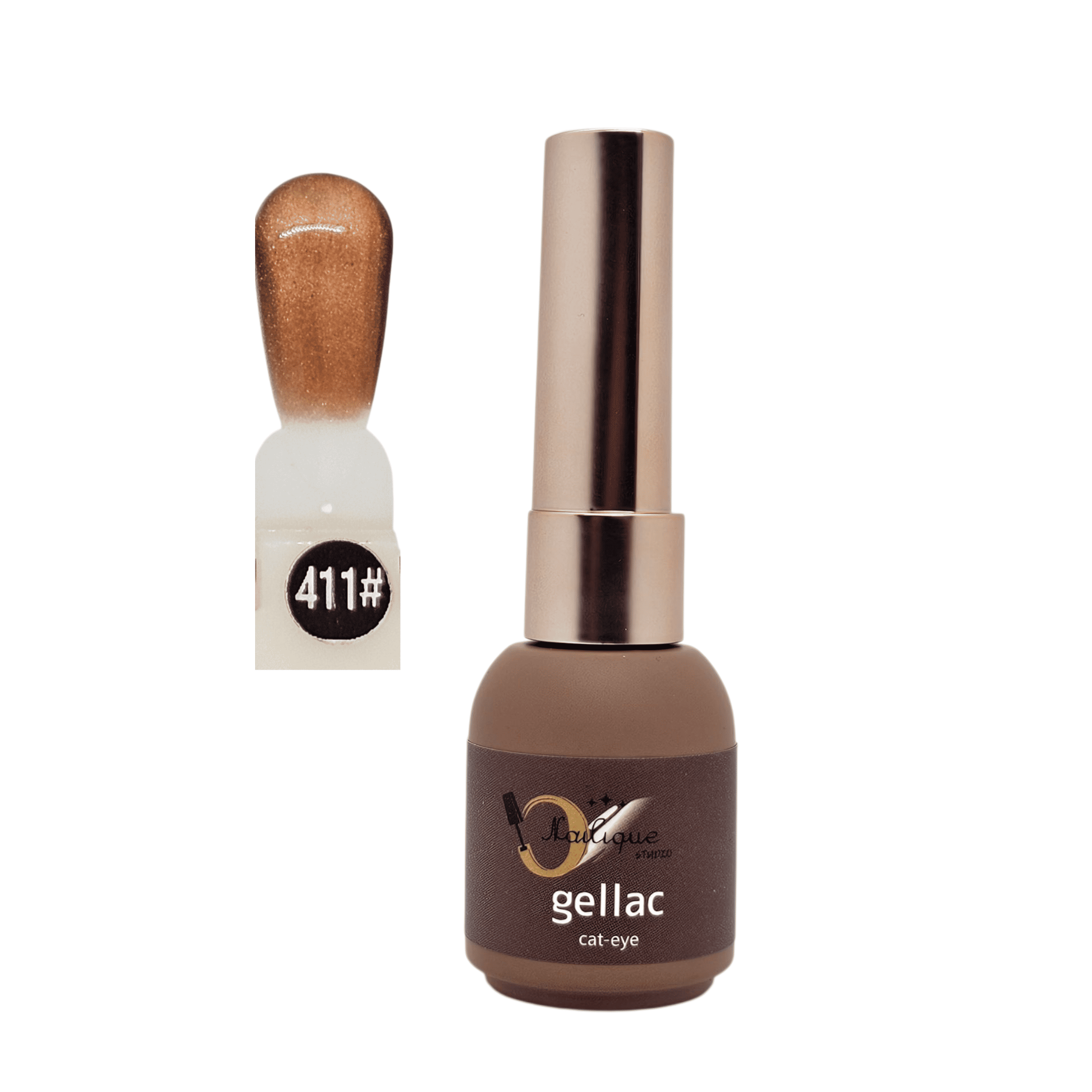 8ml Izoláló Chrome Cat-Eye Gellac 411#