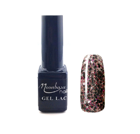 One step géllakk 5ml #259 Rózsaszín-ezüst flitterálom